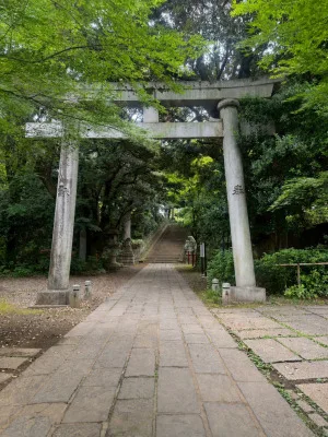 赤坂・芝ルートの日枝神社鳥居