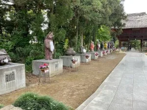 館林・板倉ルートの茂林寺境内