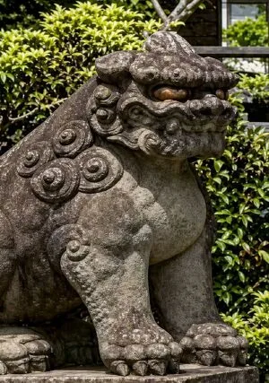 白山神社の「狛犬」