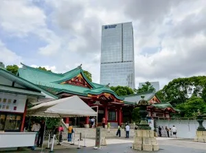 山王日枝神社の賑わう境内